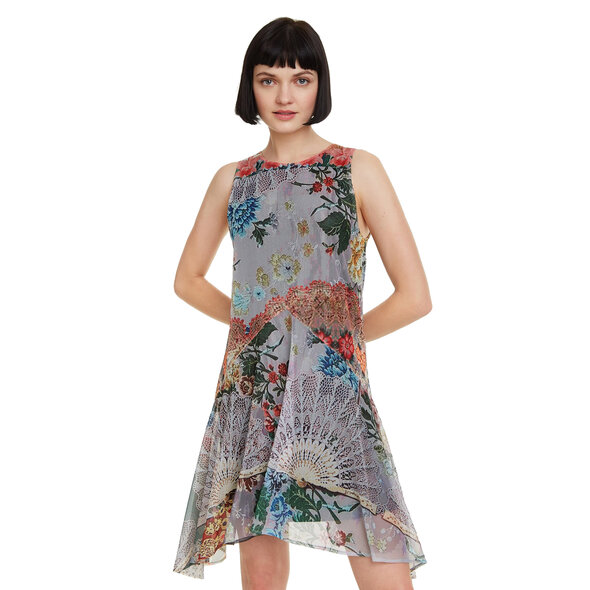 DESIGUAL 'LUCILLE' ΑΣΥΜΜΕΤΡΟ ΜΙΝΙ ΦΛΟΡΑΛ ΦΟΡΕΜΑ ΓΥΝΑΙΚΕΙΟ 19SWVK79-2015