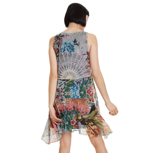 DESIGUAL 'LUCILLE' ΑΣΥΜΜΕΤΡΟ ΜΙΝΙ ΦΛΟΡΑΛ ΦΟΡΕΜΑ ΓΥΝΑΙΚΕΙΟ 19SWVK79-2015