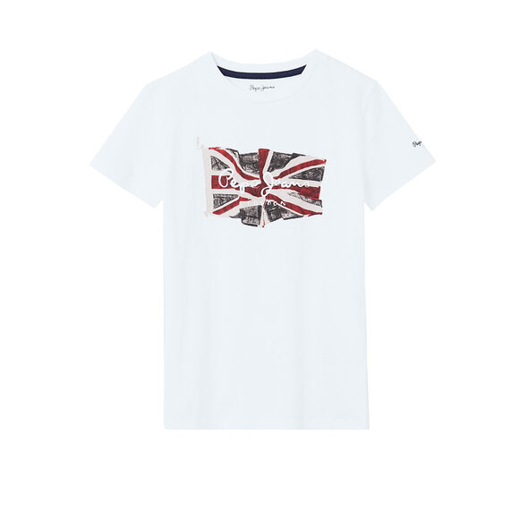 PEPE JEANS ΠΑΙΔΙΚΗ ΜΠΛΟΥΖΑ ΑΓΟΡΙ ΜΕ FLAG LOGO PB503170-802