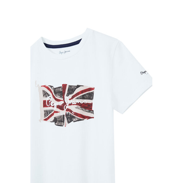 PEPE JEANS ΠΑΙΔΙΚΗ ΜΠΛΟΥΖΑ ΑΓΟΡΙ ΜΕ FLAG LOGO PB503170-802