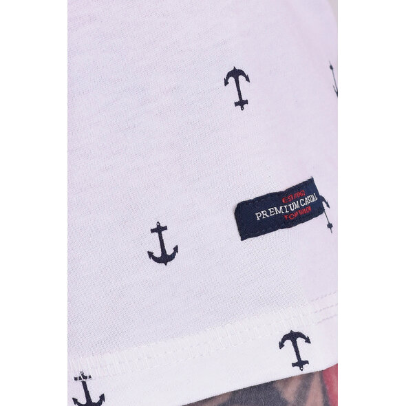 TOM TAILOR ΜΠΛΟΥΖΑ ΑΝΔΡΙΚΗ ΜΕ HARBOUR MINIMAL PRIΝΤ 1024571-10332