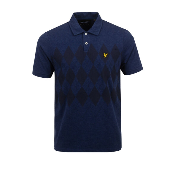 LYLE AND SCOTT POLO ΜΠΛΟΥΖΑ ΑΝΔΡIKH ME ARGYLE PRINT SP1420V-W437