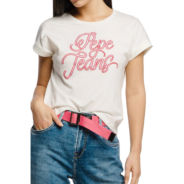 PEPE JEANS 'ALBERTA' T-SHIRT ΓΥΝΑΙΚEIO ME LOGO PL504514-808