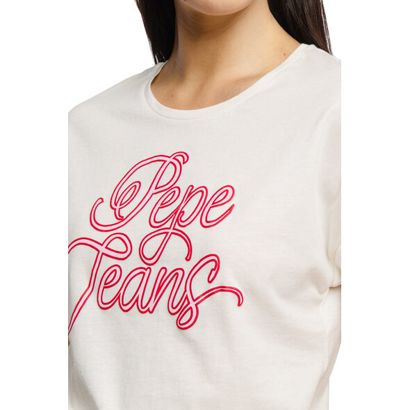 PEPE JEANS 'ALBERTA' T-SHIRT ΓΥΝΑΙΚEIO ME LOGO PL504514-808