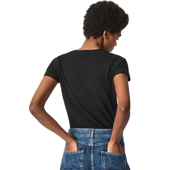 PEPE JEANS 'DORITA' T-SHIRT ΓΥΝΑΙΚEIO ME GEM LOGO PL504624-999