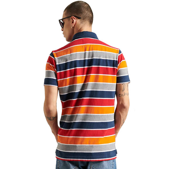 SUPERDRY ACADEMY ΡΙΓΕ POLO ΜΠΛΟΥΖΑ ΑΝΔΡIKH M1110222A-5FQ