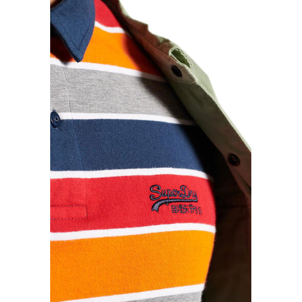 SUPERDRY ACADEMY ΡΙΓΕ POLO ΜΠΛΟΥΖΑ ΑΝΔΡIKH M1110222A-5FQ