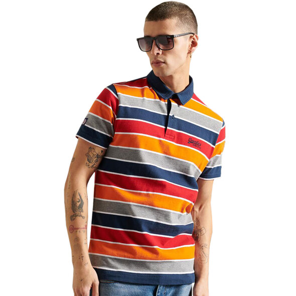 SUPERDRY ACADEMY ΡΙΓΕ POLO ΜΠΛΟΥΖΑ ΑΝΔΡIKH M1110222A-5FQ