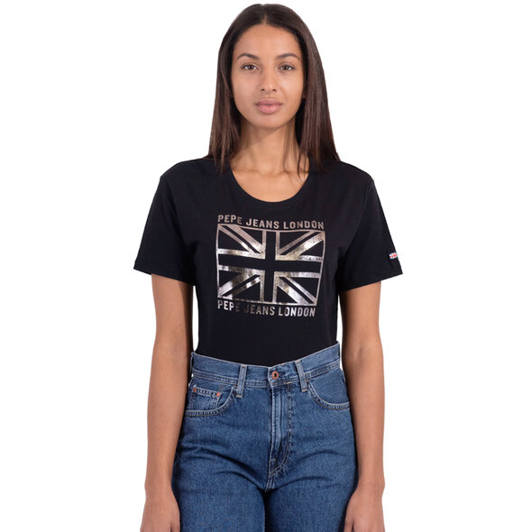 PEPE JEANS 'ZELDAS' ΜΠΛΟΥΖΑ ΓΥΝΑΙΚEIA ME FLAG PRINT PL505037-999