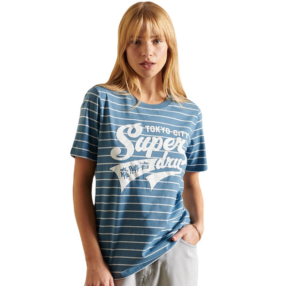 SUPERDRY SCRIPT STYLE COLLEGE STRIPE ΜΠΛΟΥΖΑ ΓΥΝΑΙΚEIA W1010695A-5XX