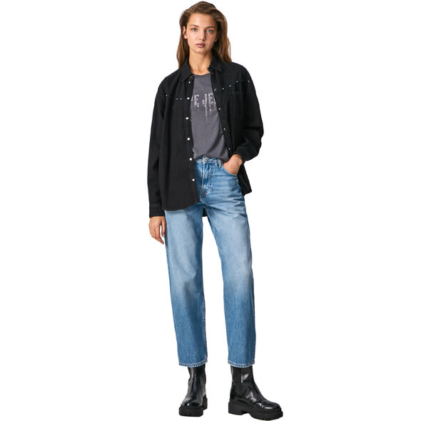 PEPE JEANS 'DOVER' RELAXED ΨΗΛΟΜΕΣΟ DENIM ΠΑΝΤΕΛΟΝΙ ΓΥΝΑΙΚEIO PL203939HG3-000