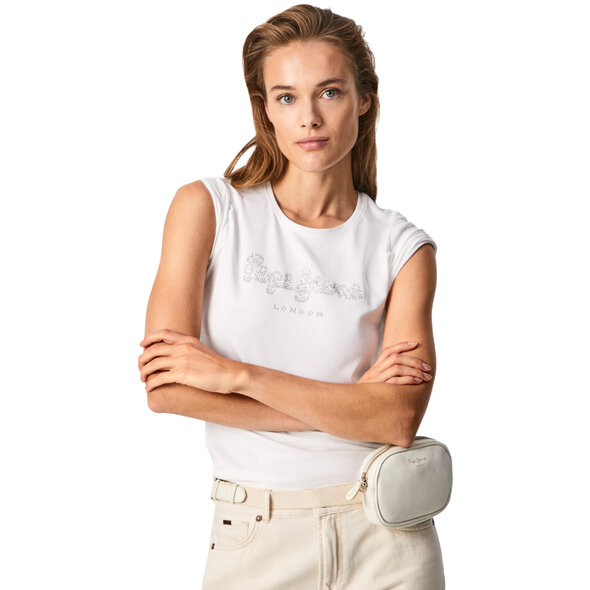 PEPE JEANS 'BEATRICE' STRASS T-SHIRT ΓΥΝΑΙΚEIO PL504434-802