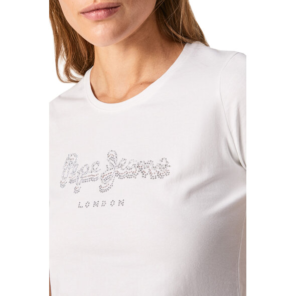 PEPE JEANS 'BEATRICE' STRASS T-SHIRT ΓΥΝΑΙΚEIO PL504434-802