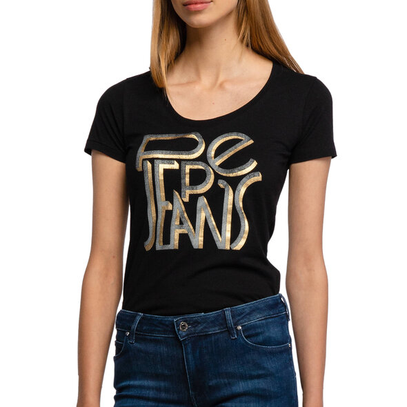 PEPE JEANS 'LORE' ΜΠΛΟΥΖΑ ΓΥΝΑΙΚEIA ME LOGO PL504652-999
