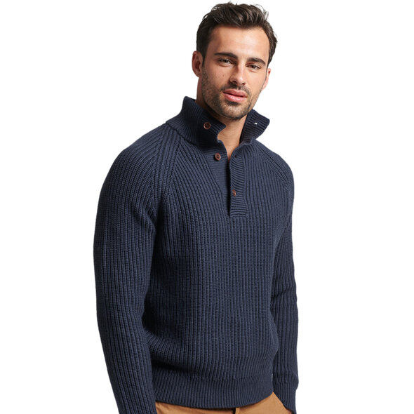 SUPERDRY VINTAGE HENLEY ΠΛΕΚΤΟ ΑΝΔΡIKO M6110498A-98T