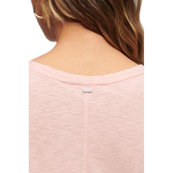 SUPERDRY SLUB EMBROIDERED V-NECK ΜΠΛΟΥΖΑ ΓΥΝΑΙΚEIA W1011181A-HSU
