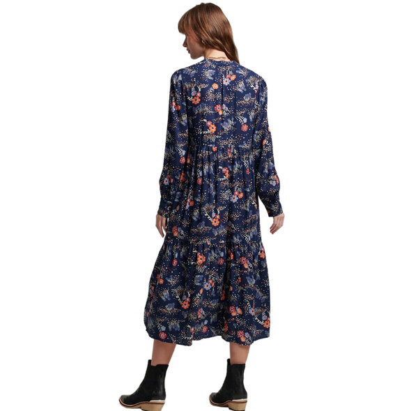 SUPERDRY TIERED MIDI ΦΟΡΕΜΑ ΓΥΝΑΙΚEIO W8011569A-1BV