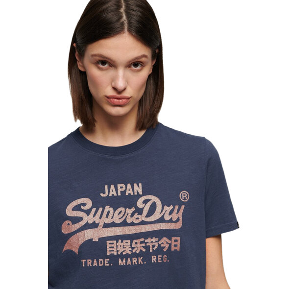 SUPERDRY METALLIC VINTAGE LOGO ΜΠΛΟΥΖΑ ΓΥΝΑΙΚEIA W1011408A-JUA