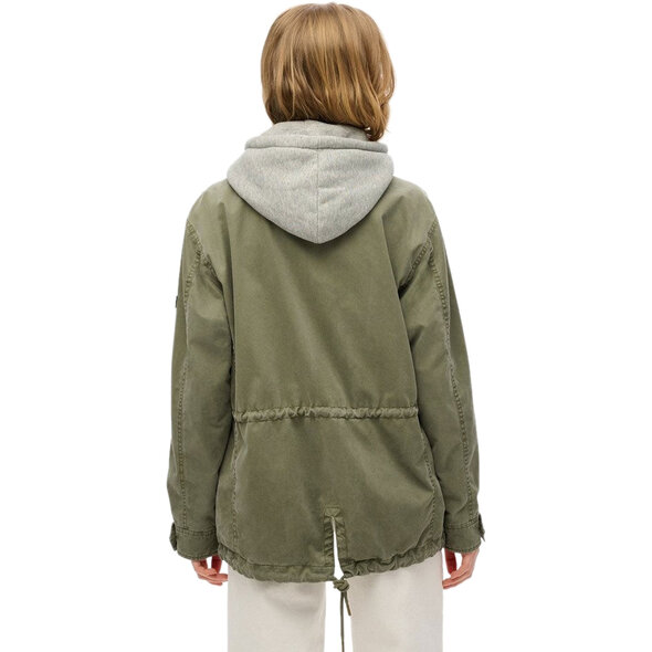 SUPERDRY JERSEY HOODED MILITARY ΜΠΟΥΦΑΝ ΓΥΝΑΙΚΕΙΟ W5011918A-8TQ