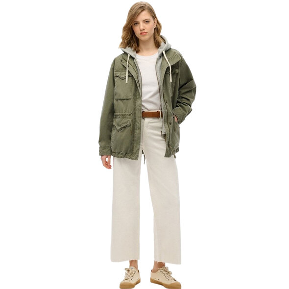 SUPERDRY JERSEY HOODED MILITARY ΜΠΟΥΦΑΝ ΓΥΝΑΙΚΕΙΟ W5011918A-8TQ