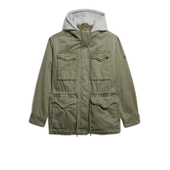 SUPERDRY JERSEY HOODED MILITARY ΜΠΟΥΦΑΝ ΓΥΝΑΙΚΕΙΟ W5011918A-8TQ