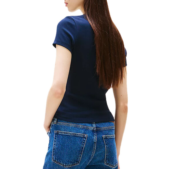 TOMMY HILFIGER TJW SLIM BADGE RIB TOP ΓΥΝΑΙΚEIO DW0DW17881-C1G