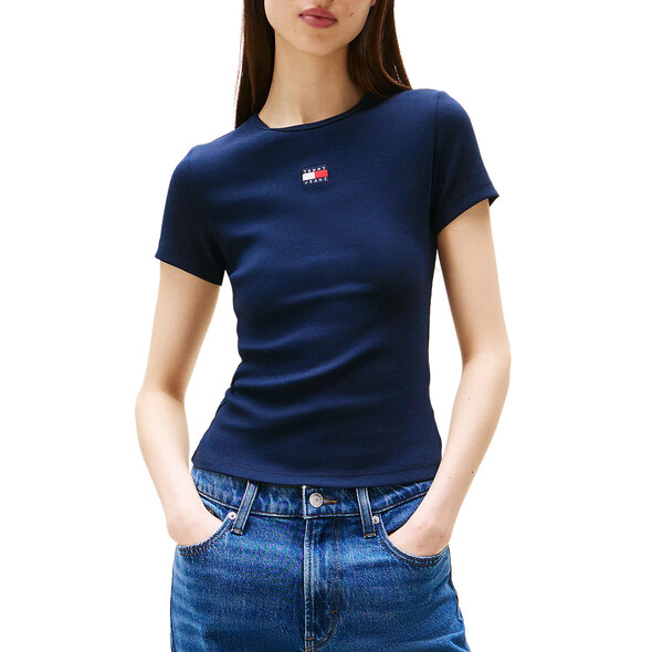 TOMMY HILFIGER TJW SLIM BADGE RIB TOP ΓΥΝΑΙΚEIO DW0DW17881-C1G