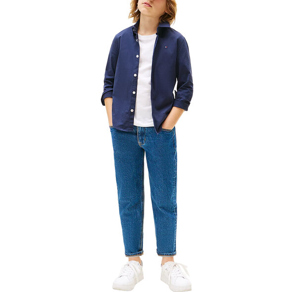 TOMMY HILFIGER STRETCH POPLIN ΠΑΙΔΙΚΟ ΠΟΥΚΑΜΙΣΟ ΑΓΟΡΙ KB0KB06965-C87