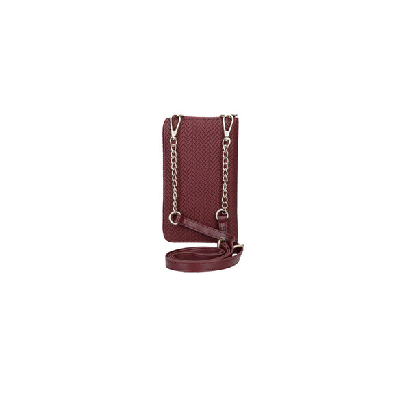 PEPE JEANS 'SPRIG' ΠΟΡΤΟΦΟΛΙ ΜΕ ΘΗΚΗ ΚΙΝΗΤΟΥ 7915332-BURDEOS