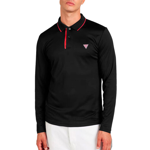 GUESS TECH STRETCH POLO ΜΠΛΟΥΖΑ ΑΝΔΡIKH M4YP13KCBM0-JBLK