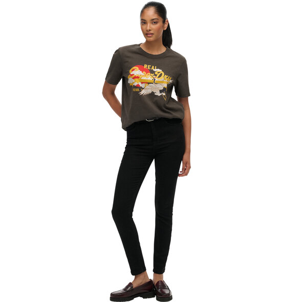 SUPERDRY VL TOKYO ΜΠΛΟΥΖΑ ΓΥΝΑΙΚΕΙA W1011627A-VINTAGE BLACK SLUB