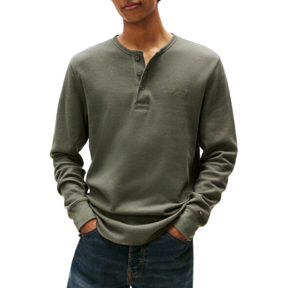 TOMMY HILFIGER TJM SLIM WAFFLE ΜΠΛΟΥΖΑ ΑΝΔΡΙΚΗ DM0DM21812-GY1