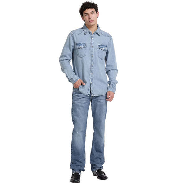 GUESS SLIM DENIM ΠΟΥΚΑΜΙΣΟ ΑΝΔΡΙΚΟ M5RH55D5M82-GJER
