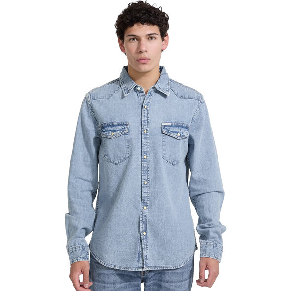 GUESS SLIM DENIM ΠΟΥΚΑΜΙΣΟ ΑΝΔΡΙΚΟ M5RH55D5M82-GJER