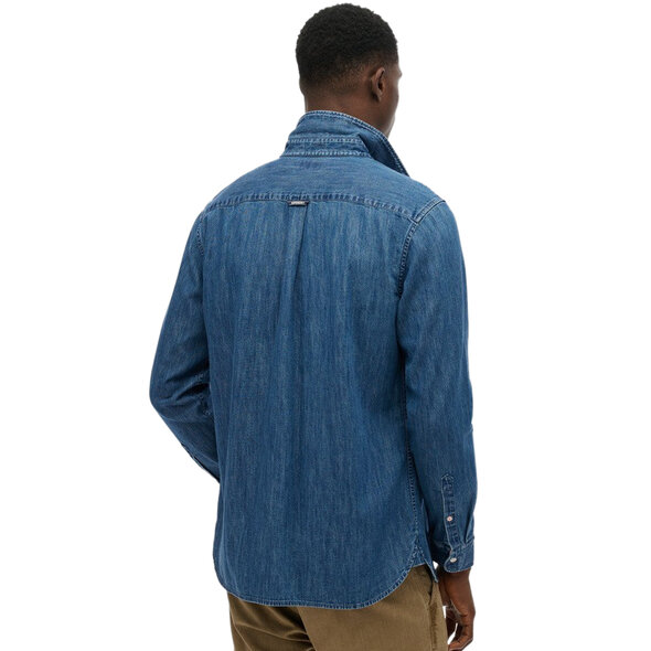 SUPERDRY ESSENTIALS DENIM ΠΟΥΚΑΜΙΣΟ ΑΝΔΡΙΚΟ M4011065A-MB9