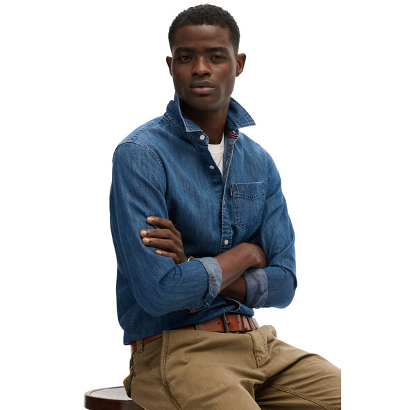 SUPERDRY ESSENTIALS DENIM ΠΟΥΚΑΜΙΣΟ ΑΝΔΡΙΚΟ M4011065A-MB9
