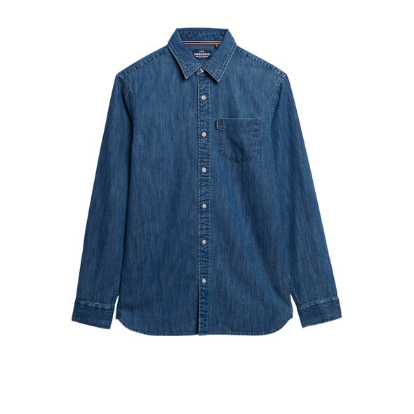 SUPERDRY ESSENTIALS DENIM ΠΟΥΚΑΜΙΣΟ ΑΝΔΡΙΚΟ M4011065A-MB9