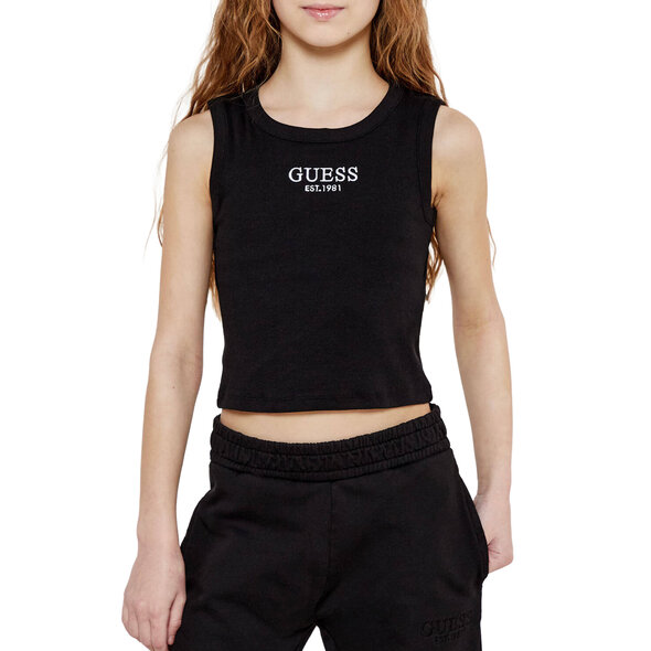 GUESS ΠΑΙΔΙΚΟ RIB TOP ΚΟΡΙΤΣΙ J4YI16KBZP4-JBLK