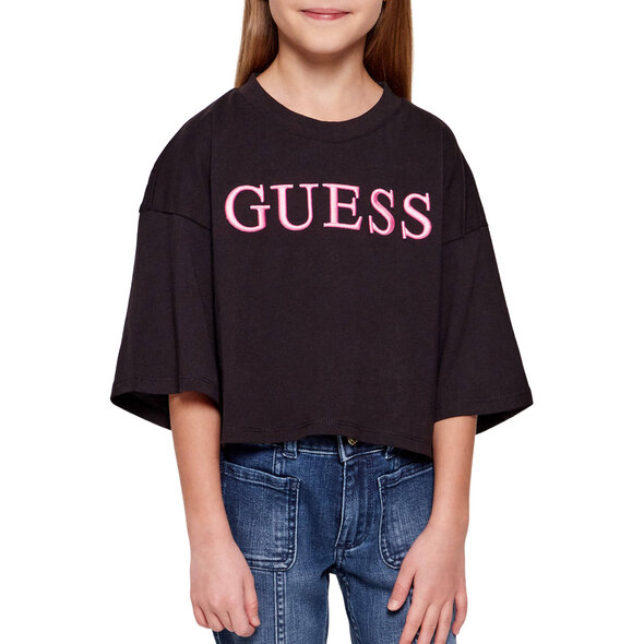 GUESS BOXY ΠΑΙΔΙΚΗ ΜΠΛΟΥΖΑ ΚΟΡΙΤΣΙ J6RI11KCNQ4-JBLK
