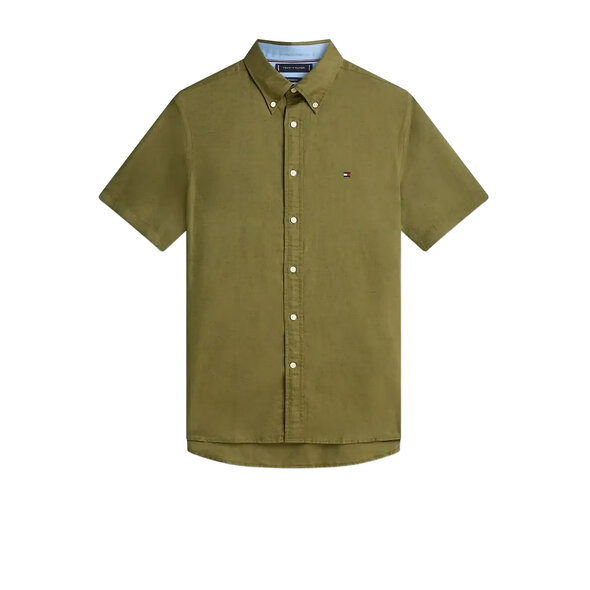 TOMMY HILFIGER  LINEN BLEND SOLID ΠΟΥΚΑΜΙΣΟ ΑΝΔΡΙΚΟ MW0MW42450-MSX