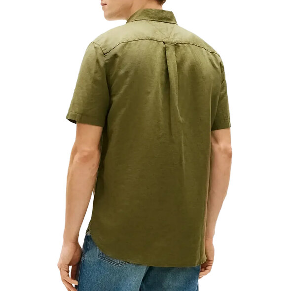 TOMMY HILFIGER  LINEN BLEND SOLID ΠΟΥΚΑΜΙΣΟ ΑΝΔΡΙΚΟ MW0MW42450-MSX