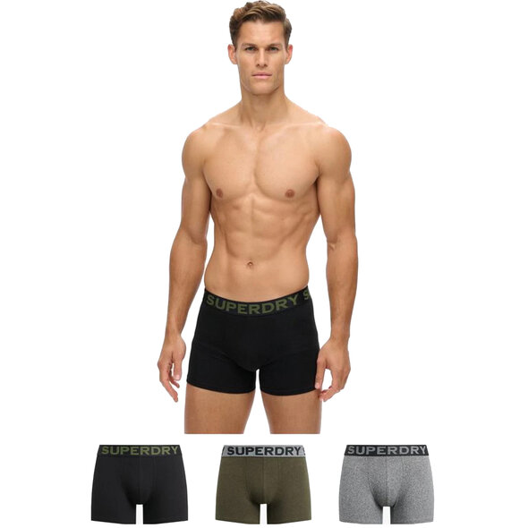 SUPERDRY 3-PACK BOXER ΕΣΩΡΟΥΧΑ ΑΝΔΡΙΚΑ M3110476A-K8U