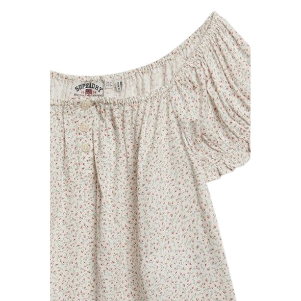 SUPERDRY  BUTTON WOVEN TOP ΜΠΛΟΥΖΑ ΓΥΝΑΙΚΕΙΑ W6012219A-L1D