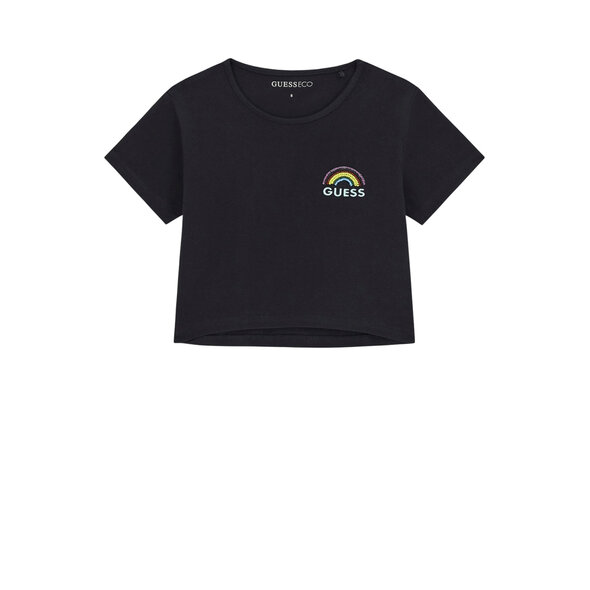 GUESS CROP ΠΑΙΔΙΚΗ ΜΠΛΟΥΖΑ ΚΟΡΙΤΣΙ J6GI10K6YW4-JBLK