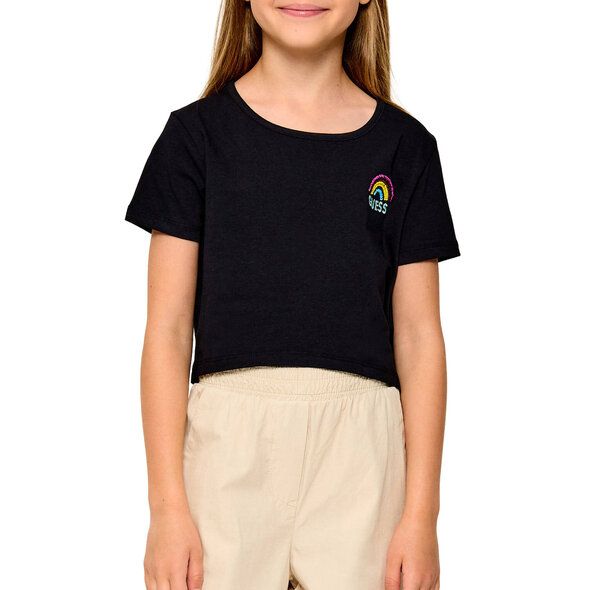 GUESS CROP ΠΑΙΔΙΚΗ ΜΠΛΟΥΖΑ ΚΟΡΙΤΣΙ J6GI10K6YW4-JBLK