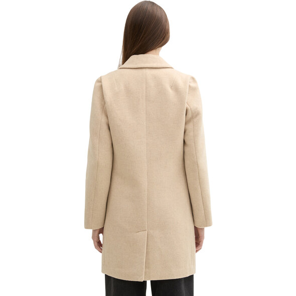 TOM TAILOR FITTED ΠΑΛΤΟ ΓΥΝΑΙΚΕΙΟ 1042882-LIGHT CAMEL MELANGE