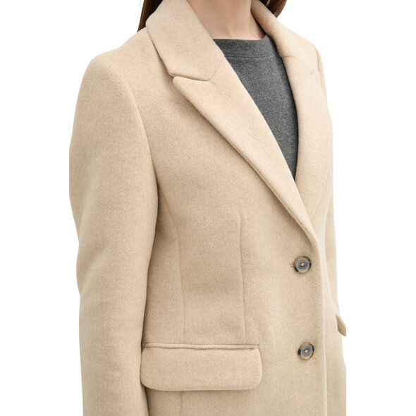 TOM TAILOR FITTED ΠΑΛΤΟ ΓΥΝΑΙΚΕΙΟ 1042882-LIGHT CAMEL MELANGE