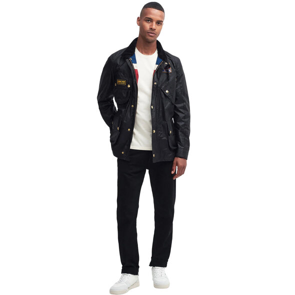 BARBOUR INTERNATIONAL 'UNION JACK' WAX JACKET ΑΝΔΡΙΚΟ MWX0068-BK91