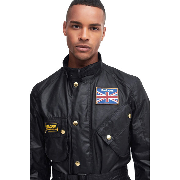 BARBOUR INTERNATIONAL 'UNION JACK' WAX JACKET ΑΝΔΡΙΚΟ MWX0068-BK91