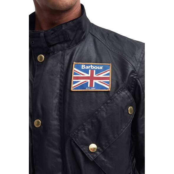 BARBOUR INTERNATIONAL 'UNION JACK' WAX JACKET ΑΝΔΡΙΚΟ MWX0068-BK91